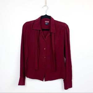 Mac & Jac Anthropologie Silk Top
